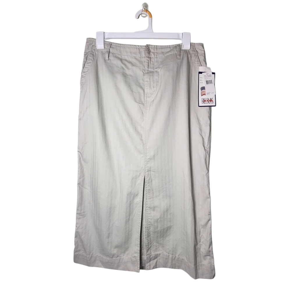 BILL BLASS khaki skirt size 14 ladies new with tag fall skirt sustainable eco